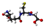 Ce este GLUTATIONUL si care este rolul lui in organismul nostru? 19 200px Glutathione from xtal 3D balls