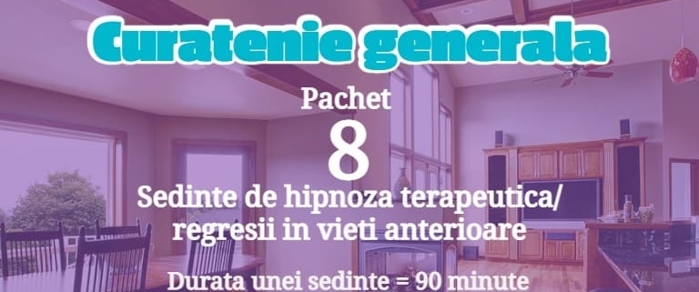 Program Combinat de Hipnoza & Regresie - CURATENIE GENERALA 1 8