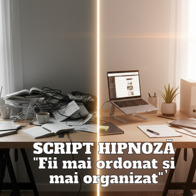 SCRIPT HIPNOZĂ - Fii mai ordonat și mai organizat 1 SCRIPT HIPNOZA – Fii mai ordonat si mai organizat