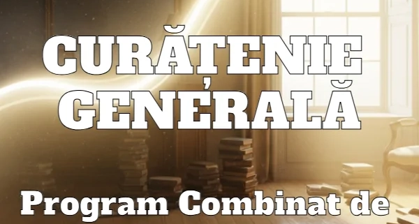 Program Combinat de Hipnoza Regresie CURATENIE GENERALA