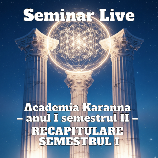 Seminar Live nr 9 sept 2014 Academia Karanna – anul I semestrul II – RECAPITULARE SEMESTRUL I 2 Seminar Live nr 9 sept 2014 Academia Karanna – anul I semestrul II – RECAPITULARE SEMESTRUL I